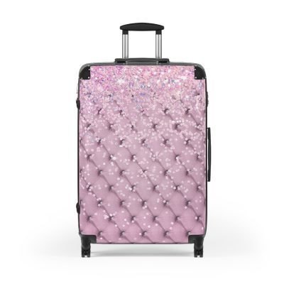 Glitter Suitcase - A glamorous travel essential that sparkles with style.