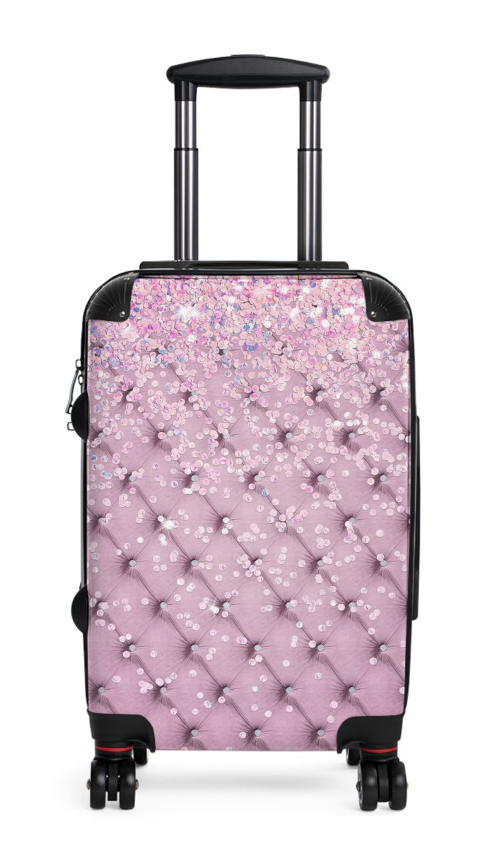 Glitter Suitcase - A glamorous travel essential that sparkles with style.