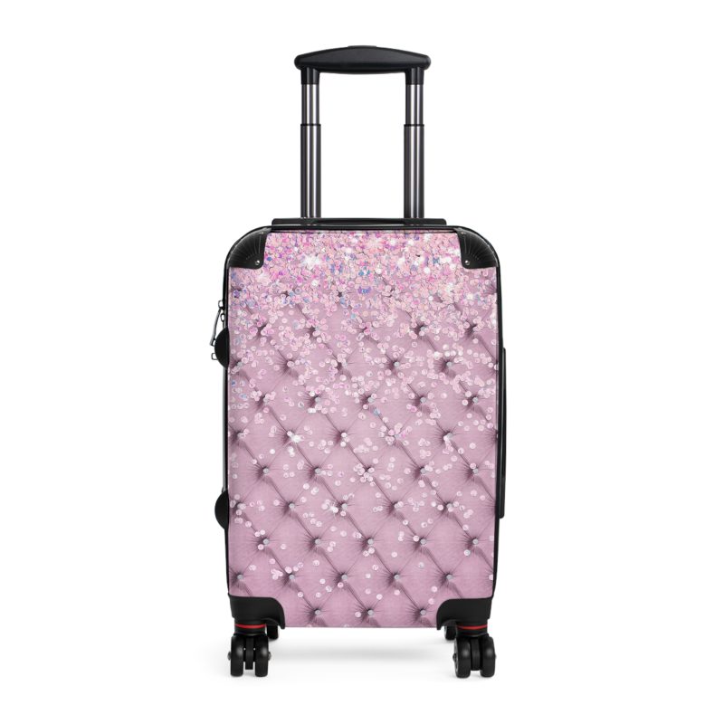 Glitter Suitcase - A glamorous travel essential that sparkles with style.