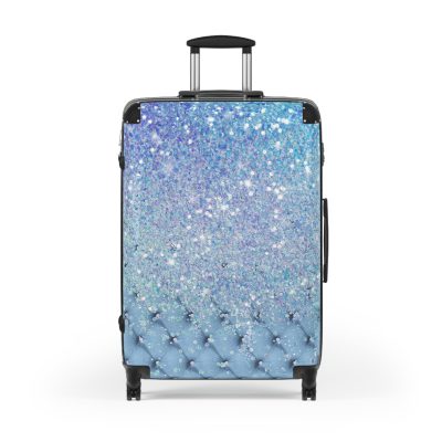 Glitter Suitcase - A glamorous travel essential that sparkles with style.