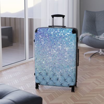 Glitter Suitcase - A glamorous travel essential that sparkles with style.