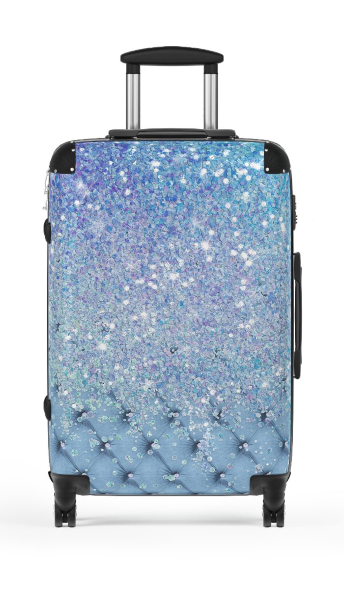 Glitter Suitcase - A glamorous travel essential that sparkles with style.