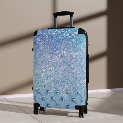 Glitter Suitcase - A glamorous travel essential that sparkles with style.