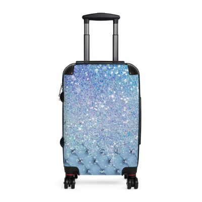 Glitter Suitcase - A glamorous travel essential that sparkles with style.