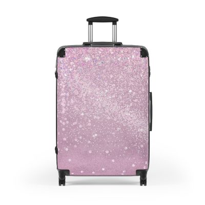 Glitter Suitcase - A glamorous travel essential that sparkles with style.