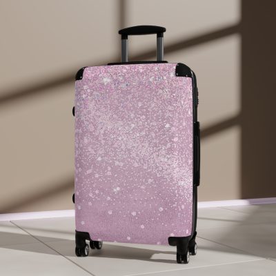 Glitter Suitcase - A glamorous travel essential that sparkles with style.