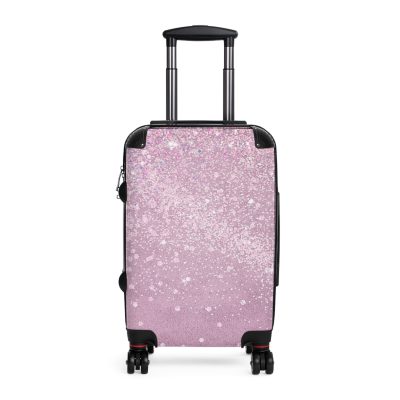 Glitter Suitcase - A glamorous travel essential that sparkles with style.