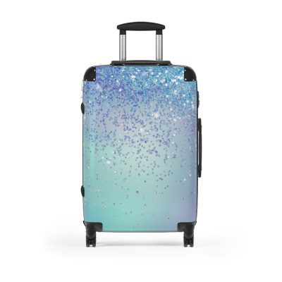 Glitter Suitcase - A glamorous travel essential that sparkles with style.