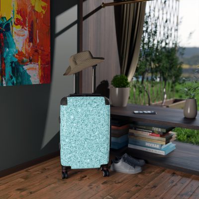 Glitter Suitcase - A glamorous travel essential that sparkles with style.