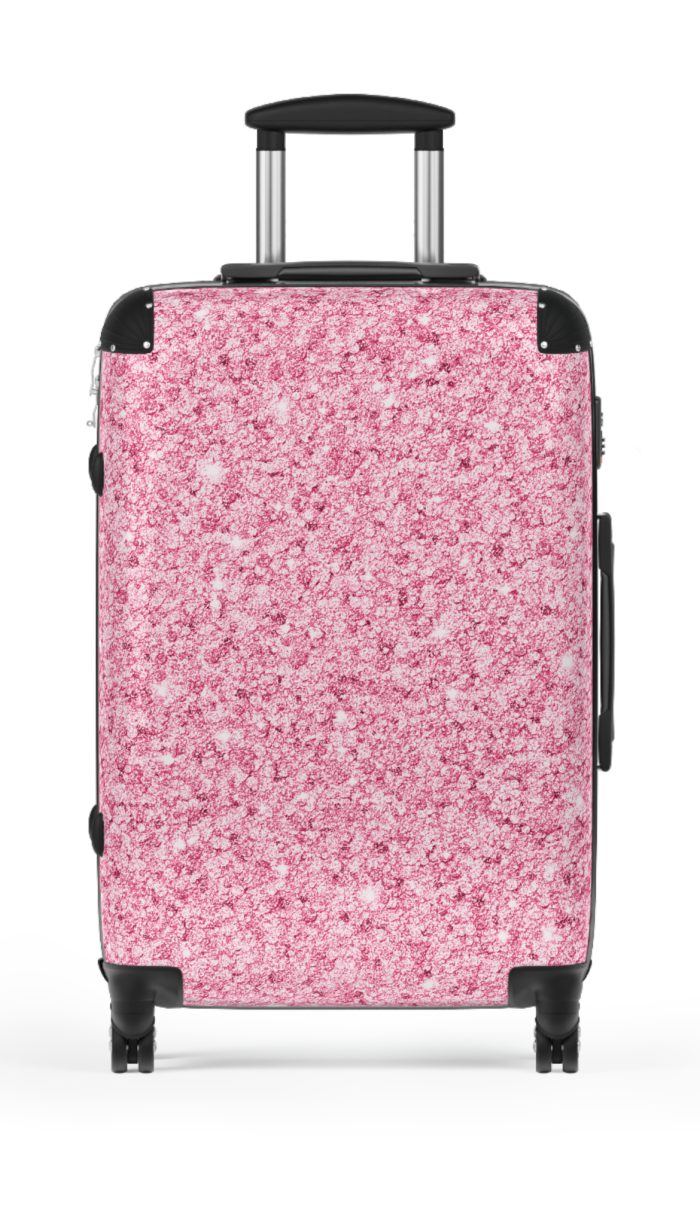 Glitter Suitcase - A glamorous travel essential that sparkles with style.