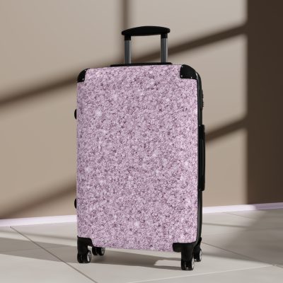 Glitter Suitcase - A glamorous travel essential that sparkles with style.