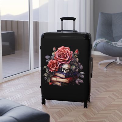 Gothic Suitcase - Elegantly dark travel luggage, perfect for Gothic enthusiasts and style connoisseurs.