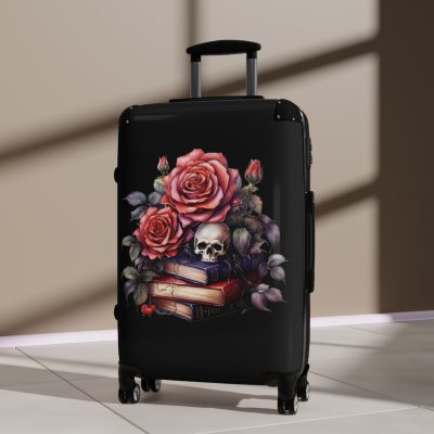 Gothic Suitcase - Elegantly dark travel luggage, perfect for Gothic enthusiasts and style connoisseurs.