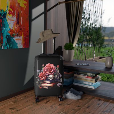 Gothic Suitcase - Elegantly dark travel luggage, perfect for Gothic enthusiasts and style connoisseurs.