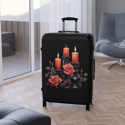 Gothic Suitcase - Elegantly dark travel luggage, perfect for Gothic enthusiasts and style connoisseurs.