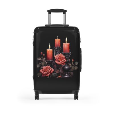 Gothic Suitcase - Elegantly dark travel luggage, perfect for Gothic enthusiasts and style connoisseurs.