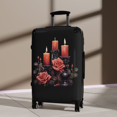 Gothic Suitcase - Elegantly dark travel luggage, perfect for Gothic enthusiasts and style connoisseurs.