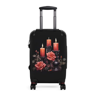 Gothic Suitcase - Elegantly dark travel luggage, perfect for Gothic enthusiasts and style connoisseurs.