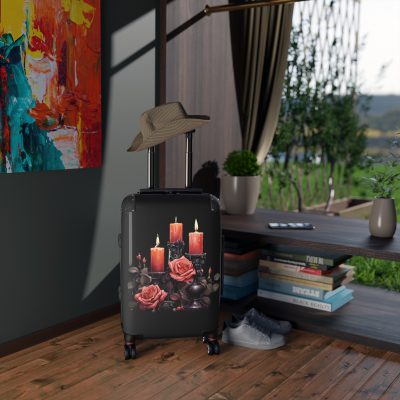 Gothic Suitcase - Elegantly dark travel luggage, perfect for Gothic enthusiasts and style connoisseurs.