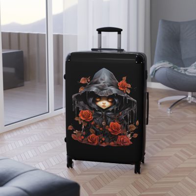 Gothic Suitcase - Elegantly dark travel luggage, perfect for Gothic enthusiasts and style connoisseurs.