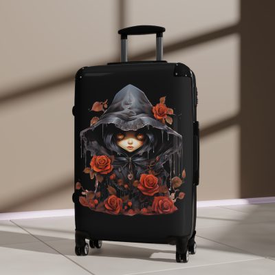 Gothic Suitcase - Elegantly dark travel luggage, perfect for Gothic enthusiasts and style connoisseurs.