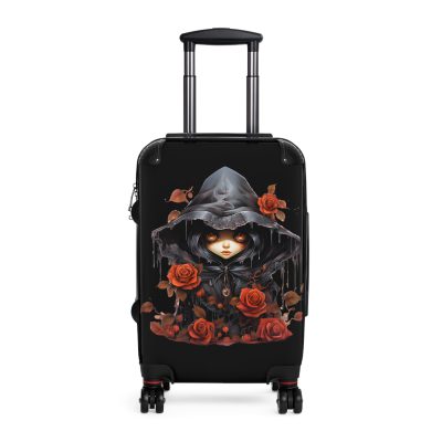 Gothic Suitcase - Elegantly dark travel luggage, perfect for Gothic enthusiasts and style connoisseurs.