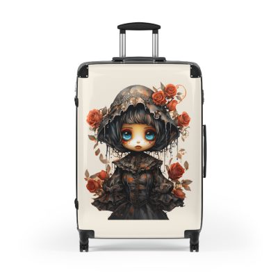 Gothic Suitcase - Elegantly dark travel luggage, perfect for Gothic enthusiasts and style connoisseurs.