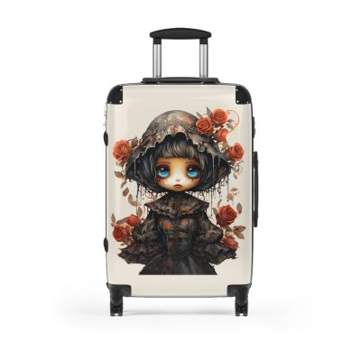 Gothic Suitcase - Elegantly dark travel luggage, perfect for Gothic enthusiasts and style connoisseurs.