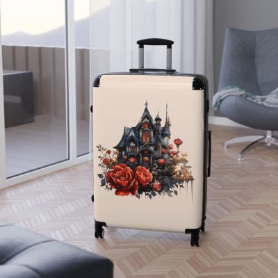 Gothic Suitcase - Elegantly dark travel luggage, perfect for Gothic enthusiasts and style connoisseurs.