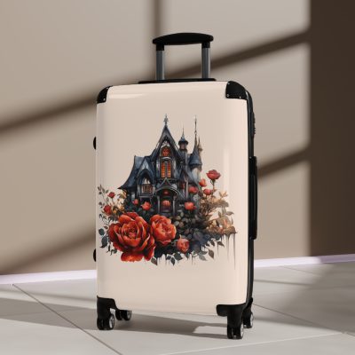 Gothic Suitcase - Elegantly dark travel luggage, perfect for Gothic enthusiasts and style connoisseurs.