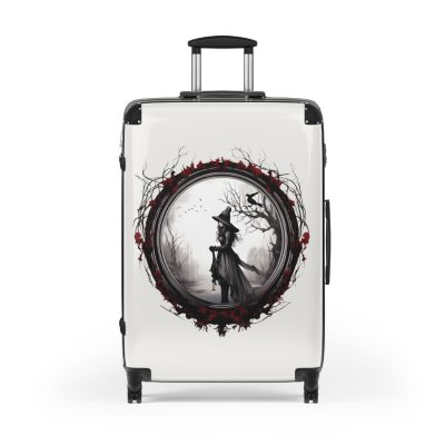 Gothic Suitcase - Elegantly dark travel luggage, perfect for Gothic enthusiasts and style connoisseurs.