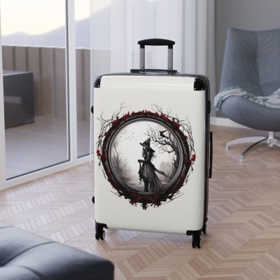 Gothic Suitcase - Elegantly dark travel luggage, perfect for Gothic enthusiasts and style connoisseurs.