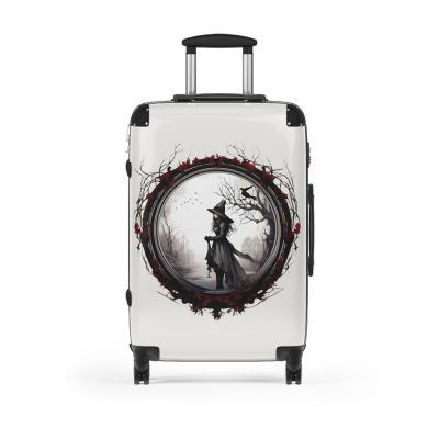 Gothic Suitcase - Elegantly dark travel luggage, perfect for Gothic enthusiasts and style connoisseurs.