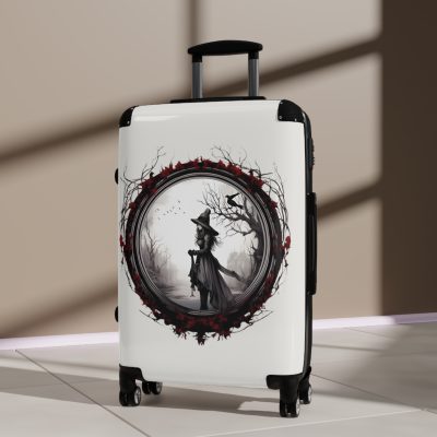 Gothic Suitcase - Elegantly dark travel luggage, perfect for Gothic enthusiasts and style connoisseurs.