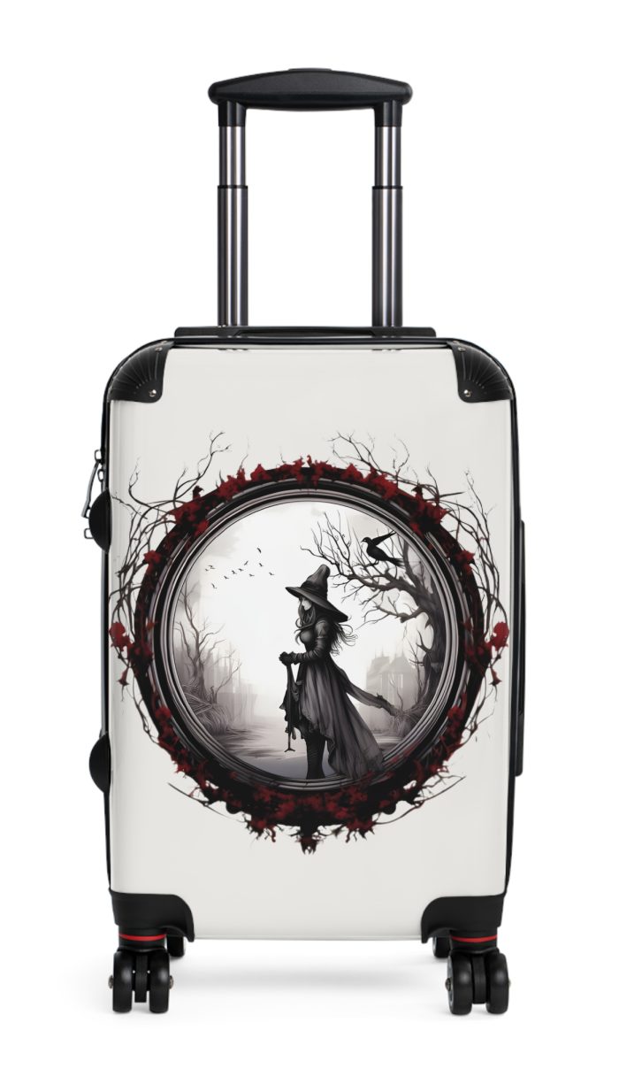 Gothic Suitcase - Elegantly dark travel luggage, perfect for Gothic enthusiasts and style connoisseurs.