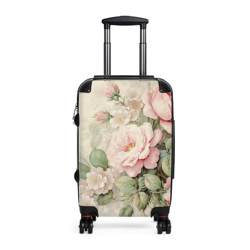 Pastel Floral Suitcase - Elevate your travel elegance with this distinctive luggage.