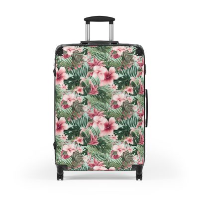 Tropical Floral Suitcase - Your vibrant travel companion for exploring tropical paradises and dream destinations.