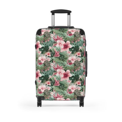 Tropical Floral Suitcase - Your vibrant travel companion for exploring tropical paradises and dream destinations.