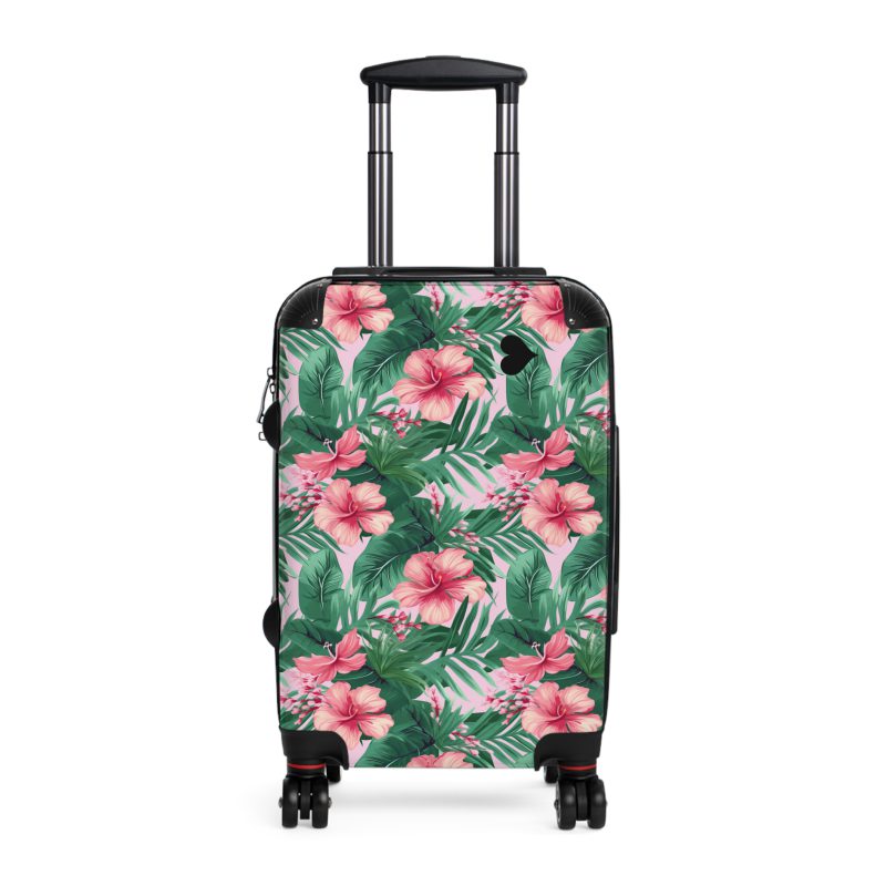 Tropical Floral Suitcase - Your vibrant travel companion for exploring tropical paradises and dream destinations.