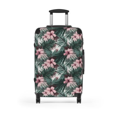 Tropical Floral Suitcase - Your vibrant travel companion for exploring tropical paradises and dream destinations.