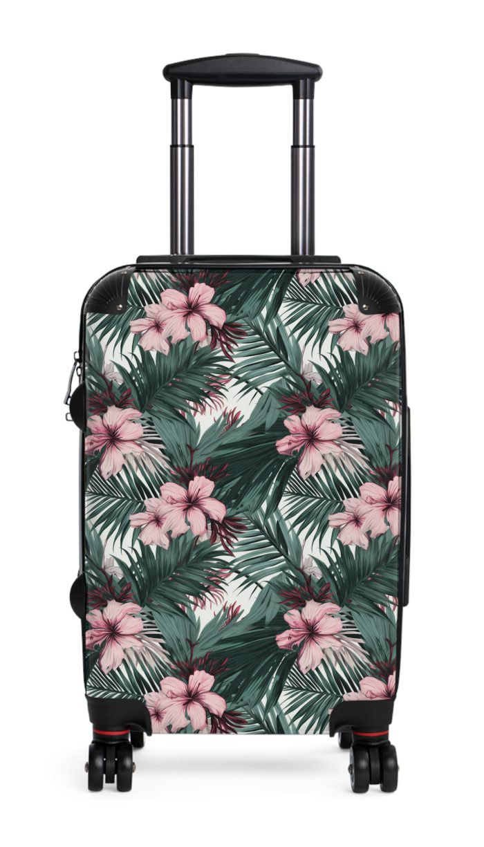 Tropical Floral Suitcase - Your vibrant travel companion for exploring tropical paradises and dream destinations.