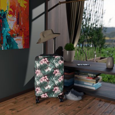 Tropical Floral Suitcase - Your vibrant travel companion for exploring tropical paradises and dream destinations.