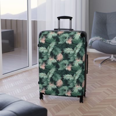 Tropical Floral Suitcase - Your vibrant travel companion for exploring tropical paradises and dream destinations.