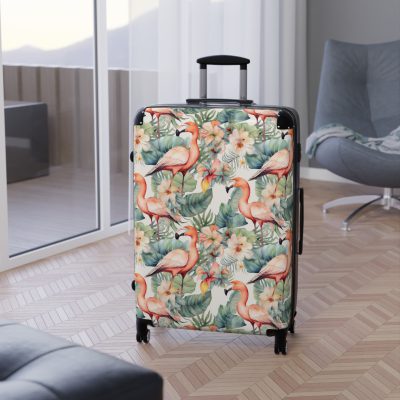 Flamingo Suitcase - A vibrant and stylish travel companion designed for the modern wanderer.