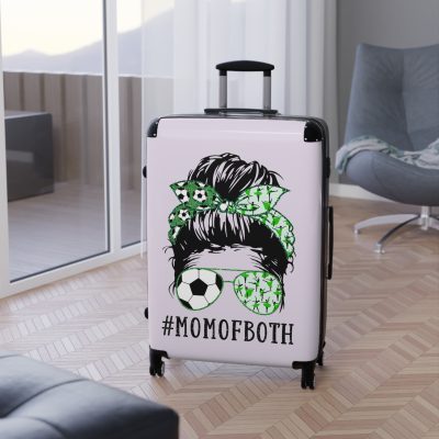 Soccer Dance Mom Suitcase - A fusion of sporty and dance vibes, designed for moms who balance both worlds with grace and style.