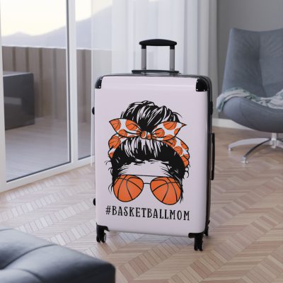 Basketball Mom Suitcase - Your ultimate travel companion, designed for moms who bring the cheers from the stands to the court.