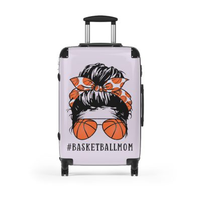 Basketball Mom Suitcase - Your ultimate travel companion, designed for moms who bring the cheers from the stands to the court.