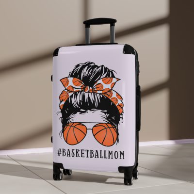 Basketball Mom Suitcase - Your ultimate travel companion, designed for moms who bring the cheers from the stands to the court.