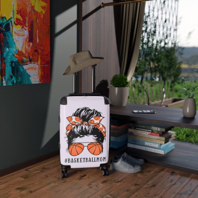 Basketball Mom Suitcase - Your ultimate travel companion, designed for moms who bring the cheers from the stands to the court.