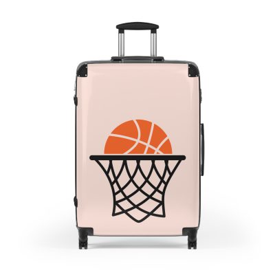 Basketball Suitcase - Durable, personalized luggage with a basketball-themed design, ideal for sports lovers who travel in style.